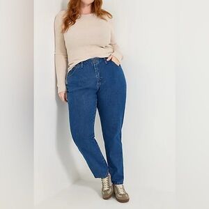 Allison Daley Blue Jeans Relaxed-Fit Side Elastic Women's Size 14S